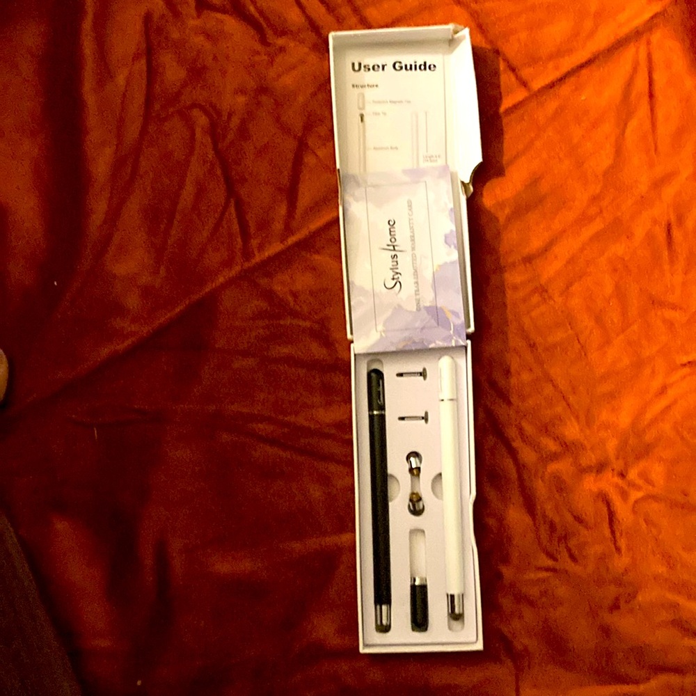 Stylus Pens for iPad missing one white replacement cap
